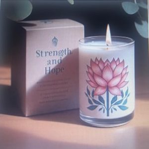 Pink Lotus Candle